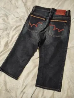 送料込み★EDWINブルートリップお洒落なクロップドダメ－ジデニム size30
