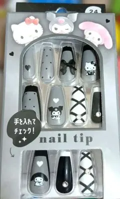 サンリオキャラクターズ　ネイルチップモノクロ　 24枚入のサムネイル
