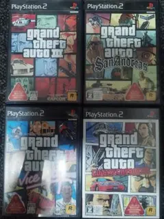 PS2ソフト グランド・セフト・オート GTAシリーズ4本セット まとめ売り