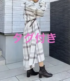 【お値下げ！】frames RAY CASSIN ビッグチェックシャツワンピースのサムネイル
