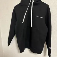 Champion ブラック パーカー フード付き