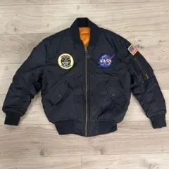 ALPHA INDUSTRIES リバーシブルMA1ジャケット Y/S NASA