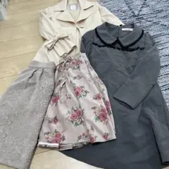 最終値下げ！！4点セットまとめ売り、コート、スカート、ワンピース