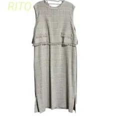 Rito リト 【美品】サマー ツイード ノースリーブ ドレス size 36のサムネイル