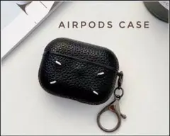 Airpods case ケース エアポッズ 刺繍 BLACK