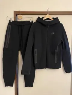 Nike ナイキ ウィンドランナー テックフリース ブラック S セットアップ