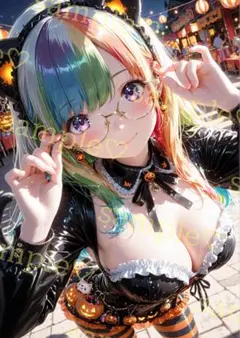 キラキラ　かわいい　AIイラスト　ポスター　A4サイズ　a571