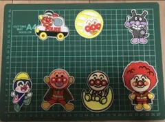 アンパンマン 刺繍 アイロンワッペン 7個セット