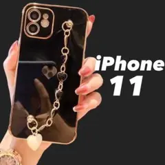 ★iPhone11★ iPhoneケース ブラック 韓国 大人気 送料無料