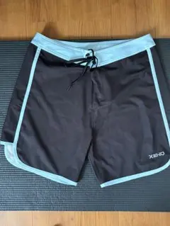 xeno サーフパンツ XENO FLAME SURF SHORTS BLACK BLUE