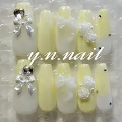 ネイル　韓国 量産型 フレンチガーリー スナ系 地雷系 ワンホン 推し