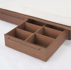 無印良品 木製ベットフレーム大 オーク材 下収納2個 蓋2個セット