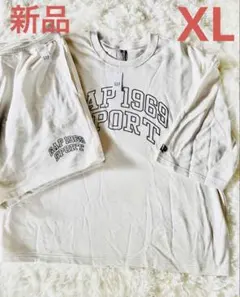GAP ギャップ　ロゴ　スウェット　セットアップ　トレーナー　白系　XL 新品