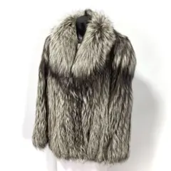 【高級】SAGA FOX サガフォックス 銀狐 ファーコート シルバーフォックス