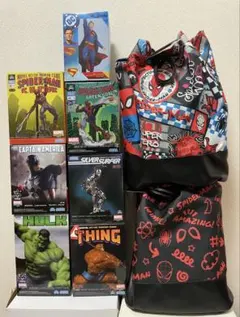 【匿名配送】スパイダーマン キャプテンアメリカ　スーパーマン　シング　バッグ 匿名配送】スパイダーマン キャプテンアメリカ スーパーマン