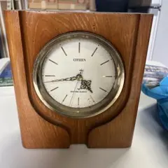 中古　CITIZEN 木製 置時計 クォーツ
