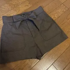 used ZARAチェック柄ショートパンツ