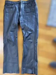 NANKAI レザーパンツ LLB ブラック