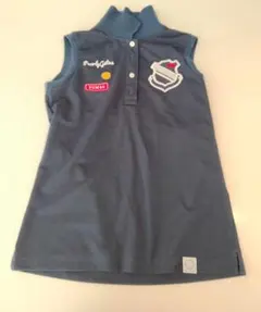 パーリーゲイツノースリーブポロシャツ ネイビー　サイズ00