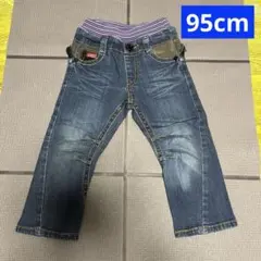 L.COPECK エルコペック デニムパンツ 95cm ウエストゴム ストレッチ