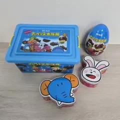 ギンビス　たべっ子どうぶつ　収納ケース　コンテナBOX　空き缶　缶　収納缶のサムネイル