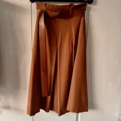 お値引‼️MaxMara studioロングスカート フレア　ブラウン　40のサムネイル