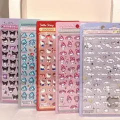 【正規品】サンリオ　ボンボンドロップシールミニ5枚　まとめ売り