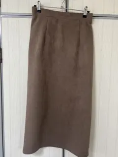 スエード風 タイトスカート