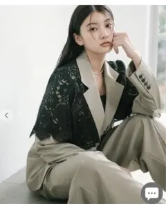 パールディテールテーラードジャケット