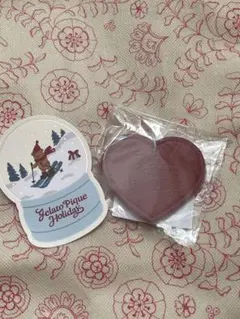 Gelato Pique ホリデー ミラー付きハート型キーホルダー