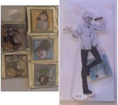 呪術廻戦　まねきねこコラボ　 5個セット スクエア缶マグネット　五条悟　アクスタ