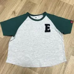 EDWIN Tシャツ 110 杢ライトグレー/グリーンのサムネイル
