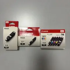 大容量 Canon 純正 PIXUS 351XL 350XL インクカートリッジ - メルカリ