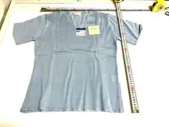 JUMINESE 麻混半袖ニットトップス　Lサイズ　新品　★か5894