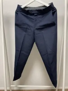 メンズ スラックス ネイビー 千鳥格子 M