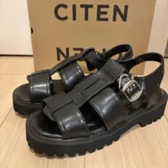 ✨一度使用の極美品✨ CITEN シテン グルカサンダル L 24.5のサムネイル