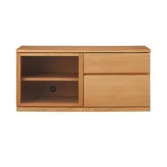 MUJI 無印良品 タモ材 テレビボード テレビ台 幅90 ガラス扉 引き出し MUJI 無印良品 タモ材 テレビボード テレビ台 幅90 ガラス扉 引き出し