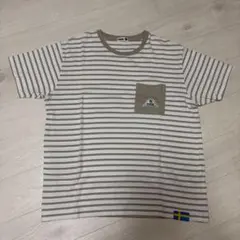 moz ストライプ ボーダー　シャツ　メンズ　LL