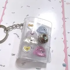 ミニシール帳 完成品 水族館 ボンボンドロップシール 韓国 キラキラ おすそわけ