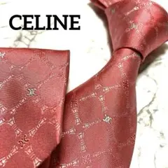 美品✨CELINE ネクタイ セリーヌ トリオンフ マカダム ジャガード 光沢