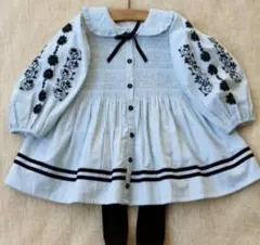 Bonjour diary stripe Tunique 8y 新品