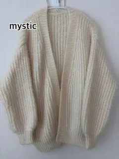 mystic ミスティック: ニットカーディガン アイボリー