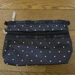 レスポートサック ダブルファスナーポーチ タイニードット