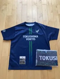 徳島ヴォルティス　20周年記念Tシャツ、タオルマフラー、キーホルダー3点