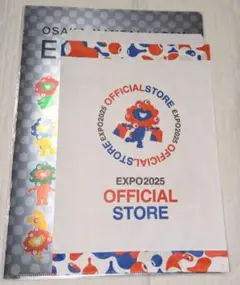 EXPO2025 メタリッククリアファイル RED カラフル　ミャクミャク　万博