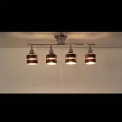 【匿名配送】Barbelle リモコン付き シーリングライト 6灯　ゴールド 匿名配送】Barbelle リモコン付き シーリングライト 6灯 ゴールド