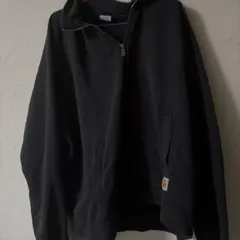 Carhartt ブラック ジップアップパーカー