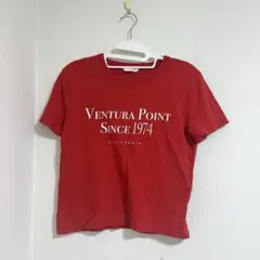 ZARA ショート丈Tシャツ 赤色 半袖