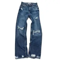 zara ZARA ザラ　used加工　ダメージデニム　サイズeur34 美品