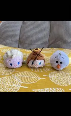 ディズニー　ツムツム　ぬいぐるみ　アナ雪　エルサ　オラフ　2個セット